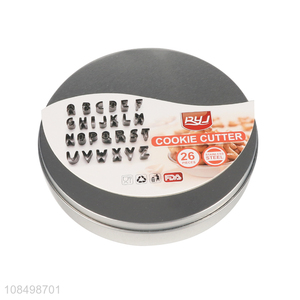 High quality 26 letters mould stainless steel <em>cookie</em> <em>cutter</em>