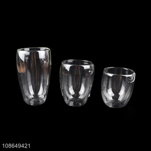 Fashion new arrival clear glass cup with straw - Sellersunion Online