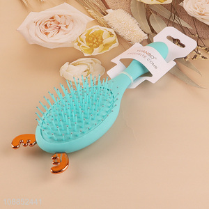 Best selling blue massage air <em>cushion</em> hair comb hair brush wholesale