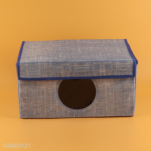 China Imports Visible Non-Woven Storage Bin Wardrobe Storage Box with Lid