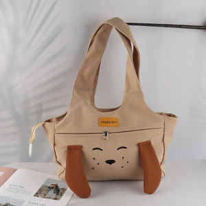 Wholesale cute cartoon dog shoulder <em>handbag</em> large capacity tote bag