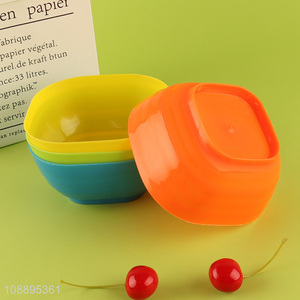 Online wholesale 4 pack colorful unbreakable plastic <em>bowls</em> salad <em>bowls</em>