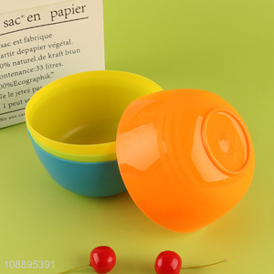 Hot selling 4 pack reusable lightweight plastic <em>bowls</em> for cereal soup