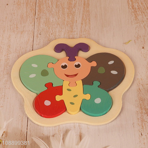 Hot selling cartoon baby 3d wooden <em>puzzle</em> <em>toy</em> educational <em>toy</em>