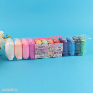 Online wholesale 12 colors non-toxic magic super light <em>clay</em> for kids