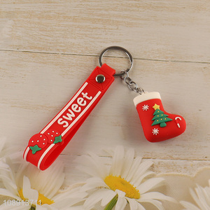 China Imports Christmas Cartoon Keychain Silicone Bag <em>Pendants</em>