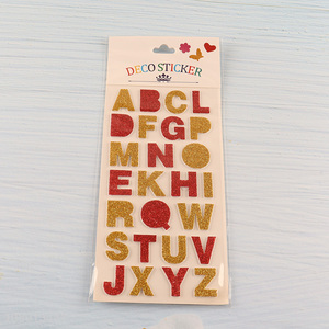 Hot Selling Glitter Foam Self Adhesive Alphabet Stickers