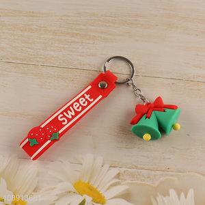 Hot Sale Christmas Cartoon Silicone Keychain <em>Handbag</em> Pendants