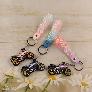 New Product Cartoon Motrcycle Silicone Key Chain Bag <em>Pendants</em>