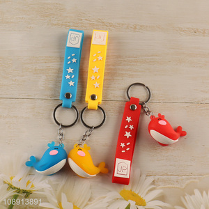 High Quality 3D Cartoon Dolphin Keychain Silicone Bag <em>Pendants</em>