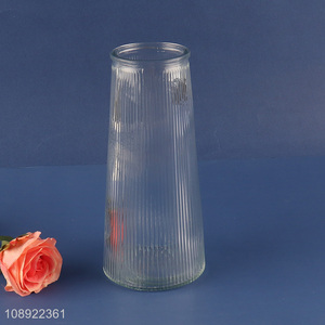 High quality tabletop decoration glass flower <em>vase</em> hydroponic <em>vase</em>