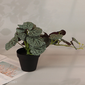 Factory Price 30 <em>Leaves</em> <em>Artificial</em> Potted Plant for Balcony Decor