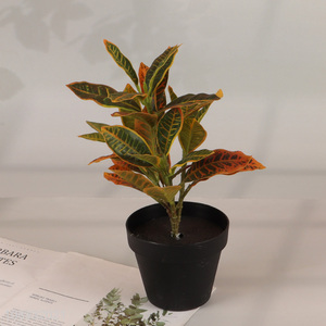 New Product 35 <em>Leaves</em> <em>Artificial</em> Potted Plant for Shelf Decoration