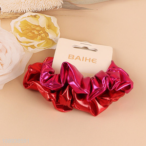 New Product 2PCS PU Leather Hair Scrunchies Hair Accessories