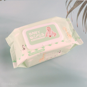 High Quality 80PCS <em>Baby</em> Hand and Face <em>Wipes</em> Skin-Friendly Soft Cleaning <em>Wipes</em>