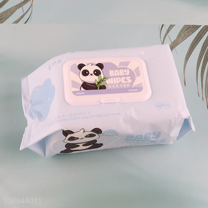 Wholesale 80PCS <em>Baby</em> Hand and Face <em>Wipes</em> Hypoallergenic Fragrance Free <em>Wipes</em>