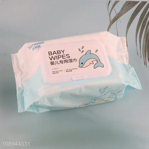 Hot Selling 80PCS <em>Baby</em> Hand and Face <em>Wipes</em> Disposable Water Based <em>Wipes</em>