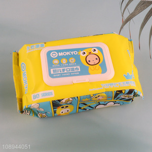 New Arrival 60PCS <em>Baby</em> Hand and Mouth <em>Wipes</em> Hypoallergenic Face <em>Wipes</em>