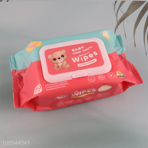 Wholesale 80PCS <em>Baby</em> Hand and Face <em>Wipes</em> Hypoallergenic Alcohol-Free <em>Wipes</em>