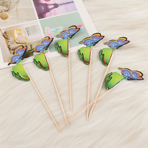 New Arrival 6PCS Butterfly Fruit <em>Toothpicks</em> for Appetizers