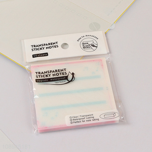 Hot selling waterproof school office transparent <em>sticky</em> <em>note</em>