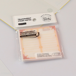 Most popular waterproof square transparent <em>sticky</em> <em>note</em> for students