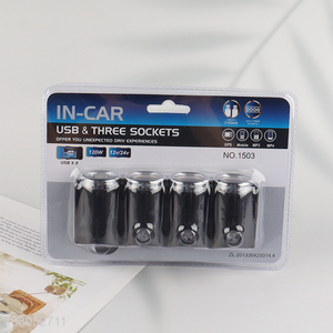 High Quality 120W 3-Socket <em>Car</em> Cigarette Lighter USB <em>Charger</em> for <em>Car</em> Device