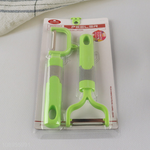 Good Quality 2PCS Stainless Steel <em>Vegetable</em> Fruit Peelers Kitchen Tools