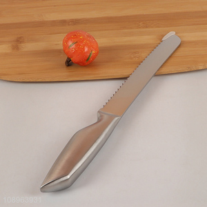 Good quality stainless steel bread slicing knife for sale