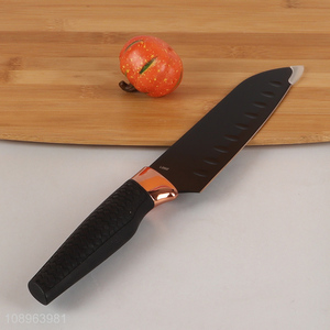 High quality black stainless steel kitchen knife chef knife