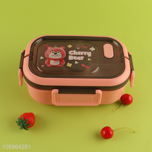 High Quality 1200ML Plastic <em>Bento</em> <em>Box</em> Cartoon Lunch <em>Box</em> for Kids