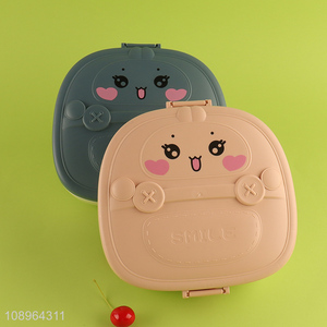 Wholesale Cute <em>Bento</em> <em>Box</em> Plastic Lunch Container for Kids Boys Girls