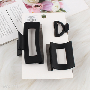 Online Wholesale 3PCS Matte Hair Claw Clips Plastic Hair Clips Set