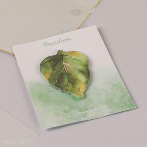 Low price leaves shape writing paper post-it <em>note</em> <em>sticky</em> <em>note</em>