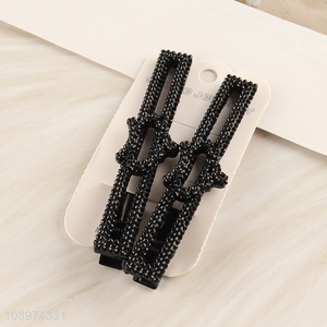 Factory Price 2PCS Hollow Metal <em>Hair</em> <em>Clips</em> Bang <em>Hair</em> <em>Clips</em>