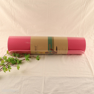 Hot selling foldable non-slip sports fitness TPE yoga mat