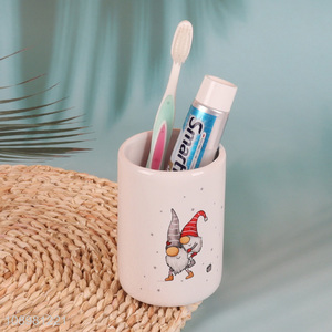 <em>Wholesale</em> 480ml Ceramic Christmas <em>Toothbrush</em> Holder Porcelain Mouthwash Cup