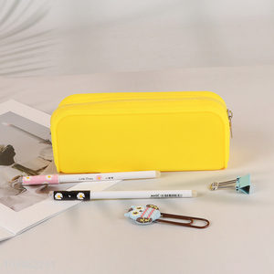 New Product Silicone <em>Pencil</em> Bag Large Capacity <em>Pencil</em> Pouch for Students