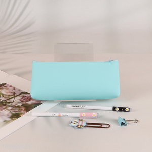 Online Wholesale Silicone Zipper Pen Bag Portable <em>Pencil</em> Pouch for Students