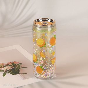 Good Quality 360ml Double Walled Plastic Can Tumbler Mug for Home Office