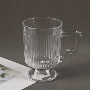 New Arrival Clear Glass Water <em>Cup</em> Lead Free Glass <em>Coffee</em> <em>Cup</em> with Handle