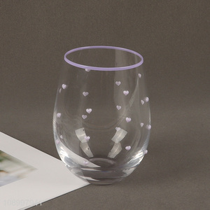 China Imports Glass Fruit Juice Water <em>Cup</em> Stemless <em>Wine</em> Glass Tumbler