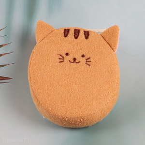 Wholesale Cute Cat Shaped Shower Scrubber Gentle Exfoliating Bath Sponge