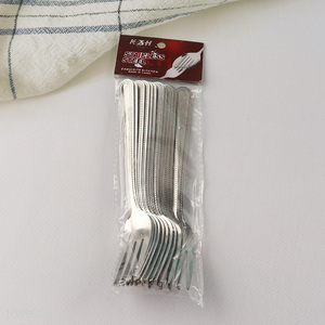 Good quality 12pcs <em>stainless</em> <em>steel</em> <em>tableware</em> fork set for sale