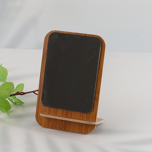 Most popular desktop <em>mirror</em> wooden rectangle <em>makeup</em> <em>mirror</em> for sale