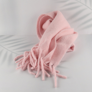 New Product Solid Color Wineter Cashmere Feel <em>Scarf</em> for Women Girls