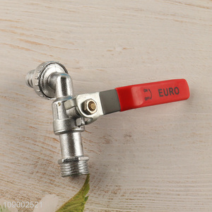 Good Quality 1/2 Inch Chromium-Plated Copper Garden Tap Red Handle <em>Faucet</em>