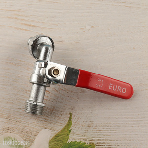 Online Wholesale 1/2 Inch Zinc Alloy Garden Water Tap Red Handle <em>Faucet</em>