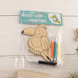 China Imports DIY <em>Painting</em> Wooden Toucan Craft Kit for Kids