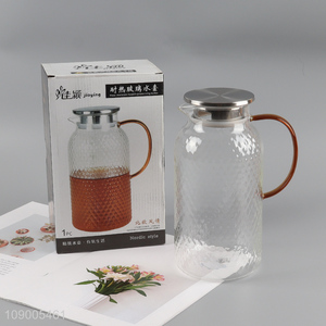 Best selling home heat-resistant 2000ml glass tea <em>pot</em> water <em>pot</em>